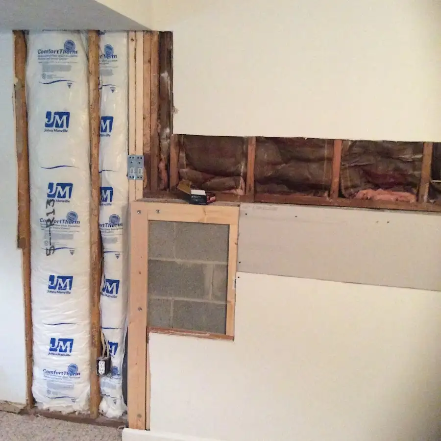Wall insulation replacement during Odor Removal & Deodorization in Allentown